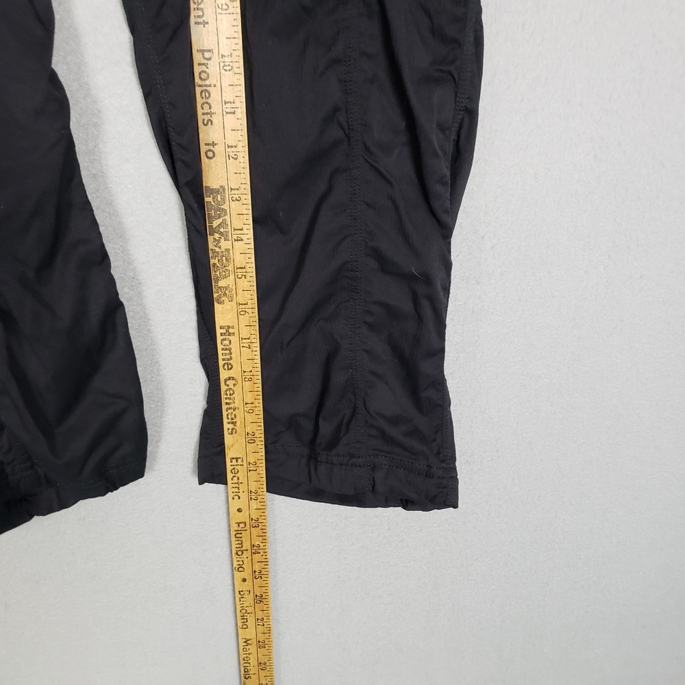 The North Face Women's XL Nylon Capri Pants Black Gorpcore Sporty Hiking Granola - Picture 5 of 11